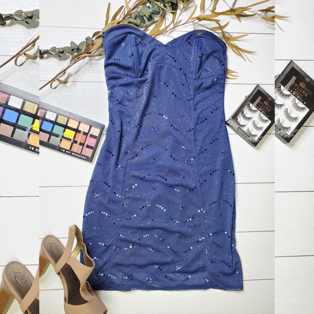 Sequins Mini Tube Top Dress
